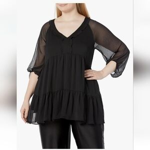 NWT Arna York 16 Black Tunic Angelina
